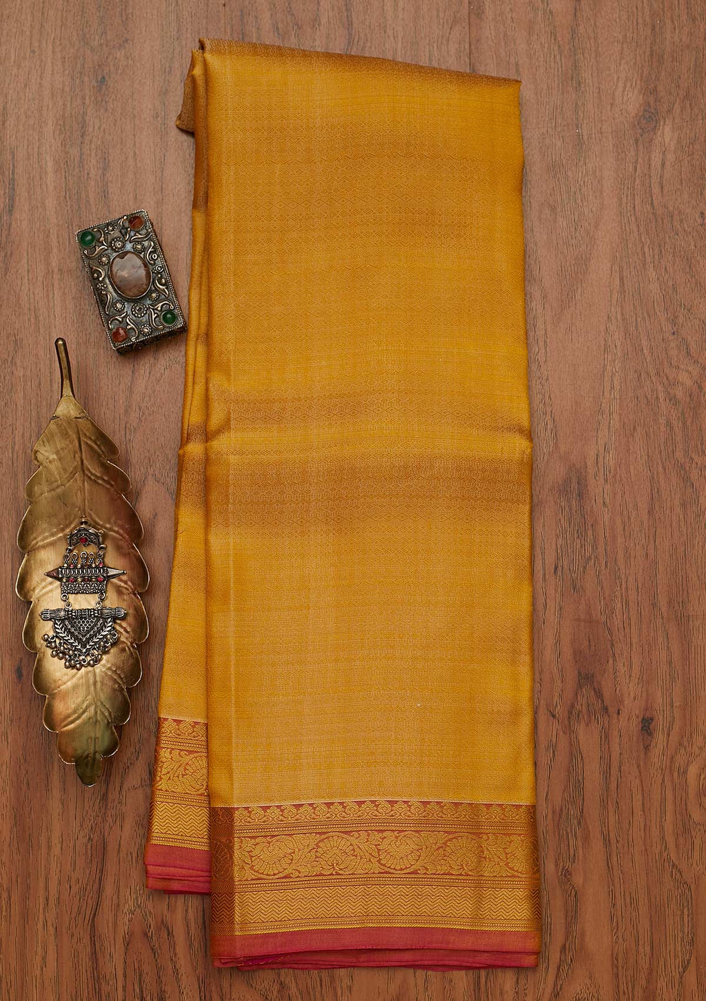 Gold Zariwork Pure Silk Saree