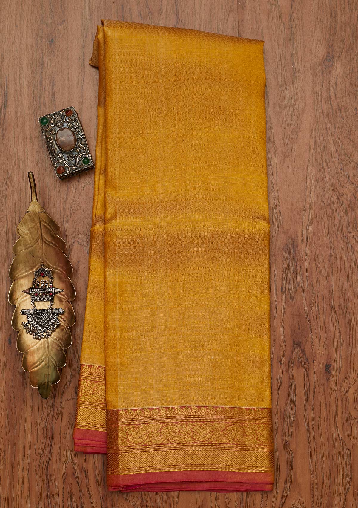 Gold Zariwork Pure Silk Saree
