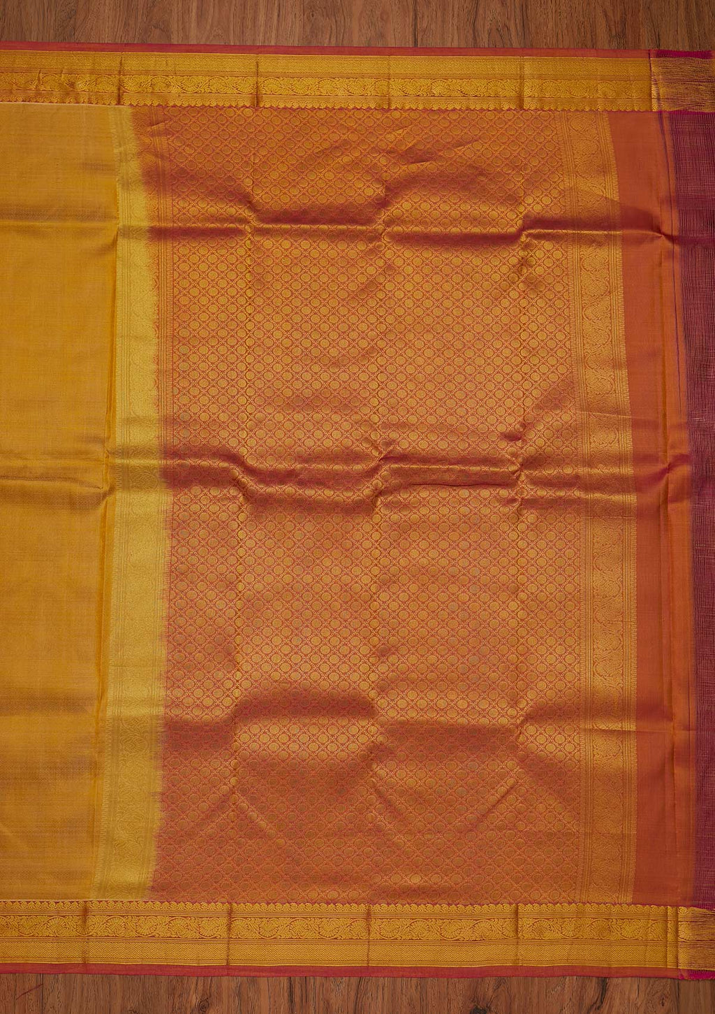 Gold Zariwork Pure Silk Saree