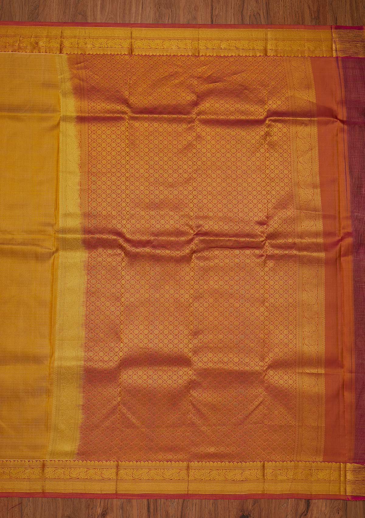 Gold Zariwork Pure Silk Saree