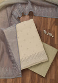 Grey Swarovski Tissue Unstitched Salwar Suit