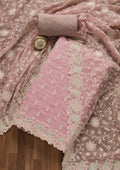 Lavender Sequins Organza Unstitched Salwar Suit