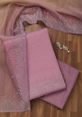 Lavender Stonework Tissue Unstitched Salwar Suit