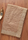 Light Brown Zariwork Shimmer Designer Saree