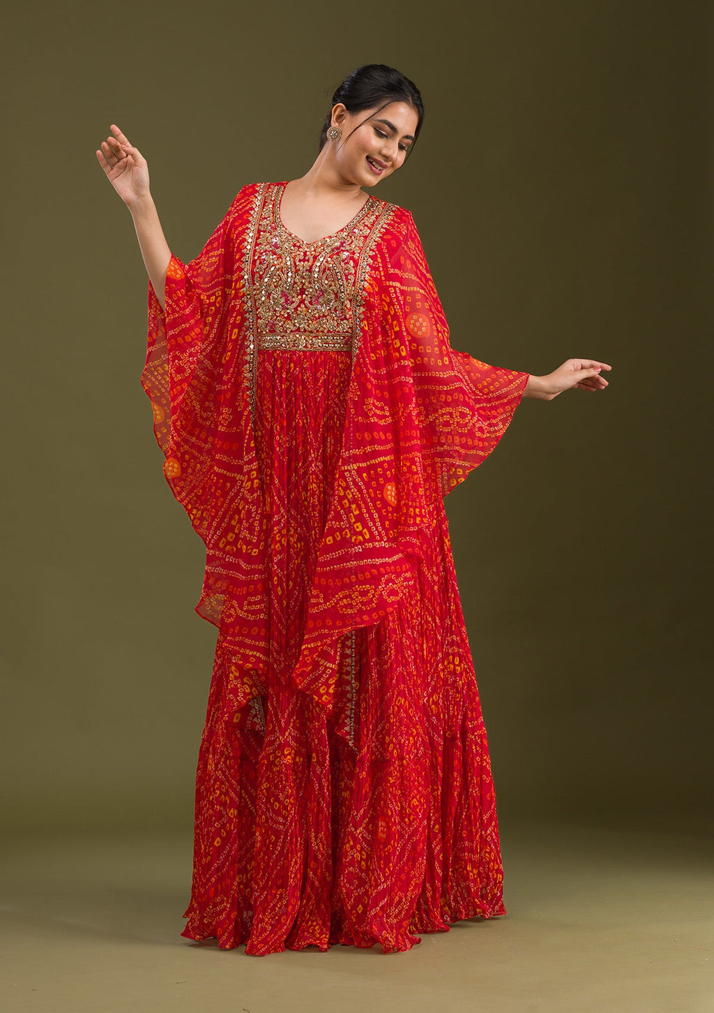 Maroon Zariwork Georgette Readymade Salwar Suit