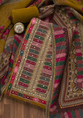 Mehendi Gotapatti Georgette Unstitched Salwar Suit
