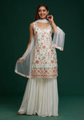 Off White Gotapatti Georgette Designer Salwar Suit