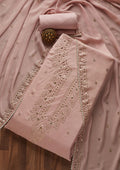Onion Pink Gotapatti Semi Crepe Unstitched Salwar Suit