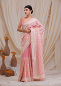 Pink Gotapatti Georgette Saree