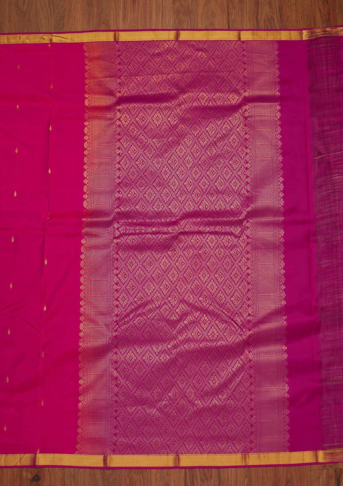 Pink Zariwork Pure Silk Saree