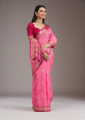 Pink Zariwork Tissue Saree