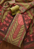 Pista Green Cutdana Chanderi Unstitched Salwar Suit