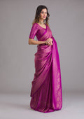 Purple Zariwork Banarasi Saree
