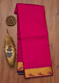 Rani Pink Zariwork Pure Silk Saree