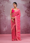 Rani Pink Zariwork (Gold) Silk Saree