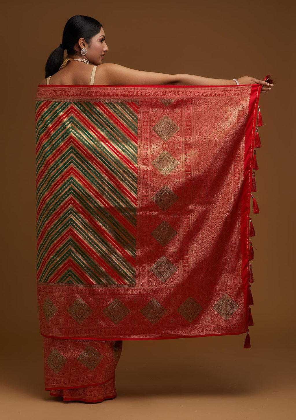 Red Zariwork Banarasi Saree