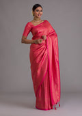 Red Zariwork Soft Silk Saree