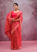 Red Zariwork (Gold) Silk Saree