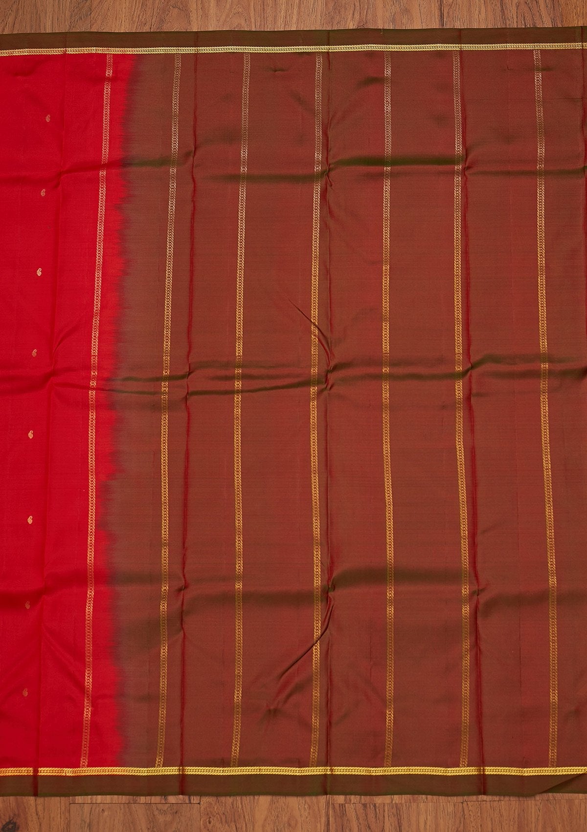 Red Zariwork Pure Silk Saree
