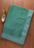 Sea Green Swarovski Georgette Designer Saree
