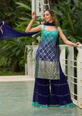 Sea Green Sequins Georgette Readymade Sharara Suit