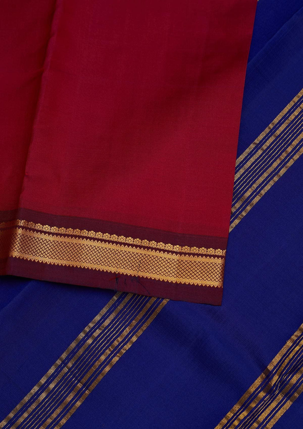 Wine Zariwork Pure Silk Saree