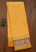 Yellow Zariwork Art Silk Saree